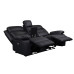 Luxe Leather Reclining Power Loveseat Black Luxe Leather Reclining Power Loveseat Black